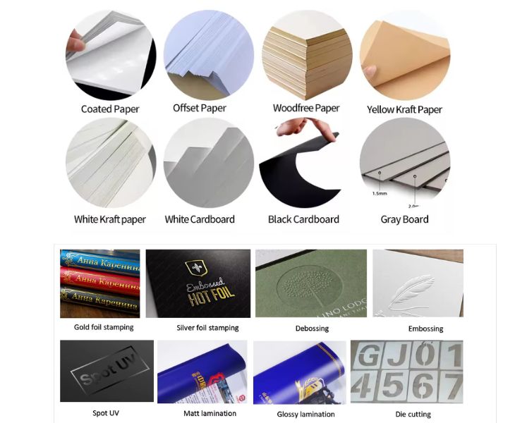 Custom folders Cover Paper and Coating