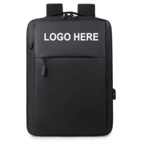 Promotional Custom Logo Backpack Black