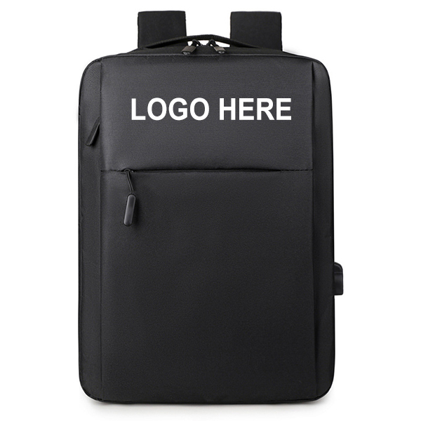 Promotional Custom Logo Backpack Black