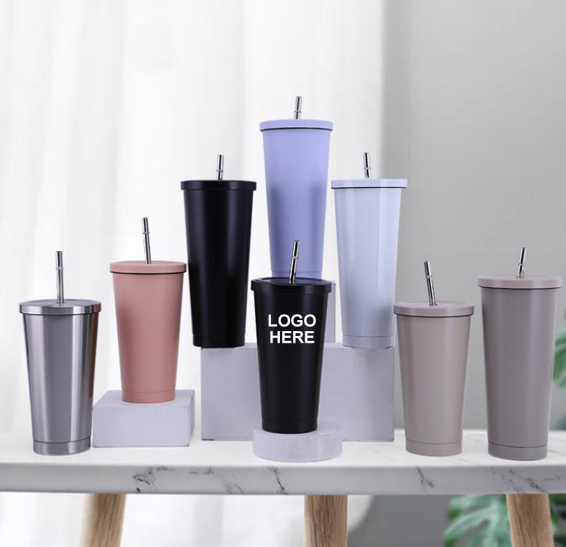 Vacuum Insulated Tumbler with Straw