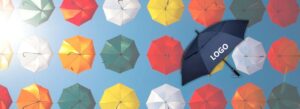 Custom umbrella logo