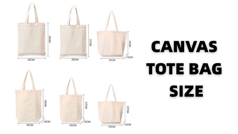 Canvas tote bag Size
